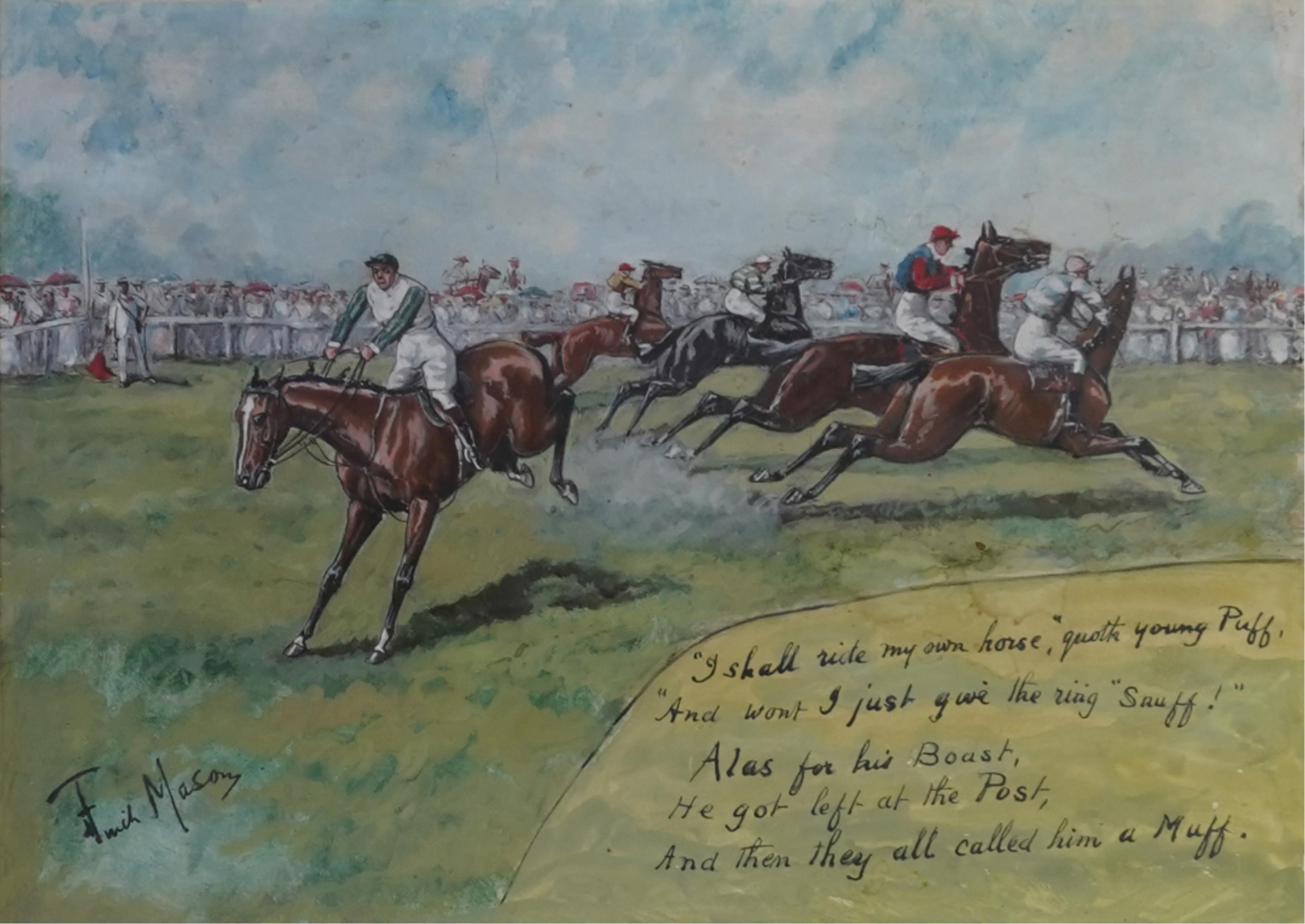 George Finch Mason, (1850-1915), A pair of horse racing scenes